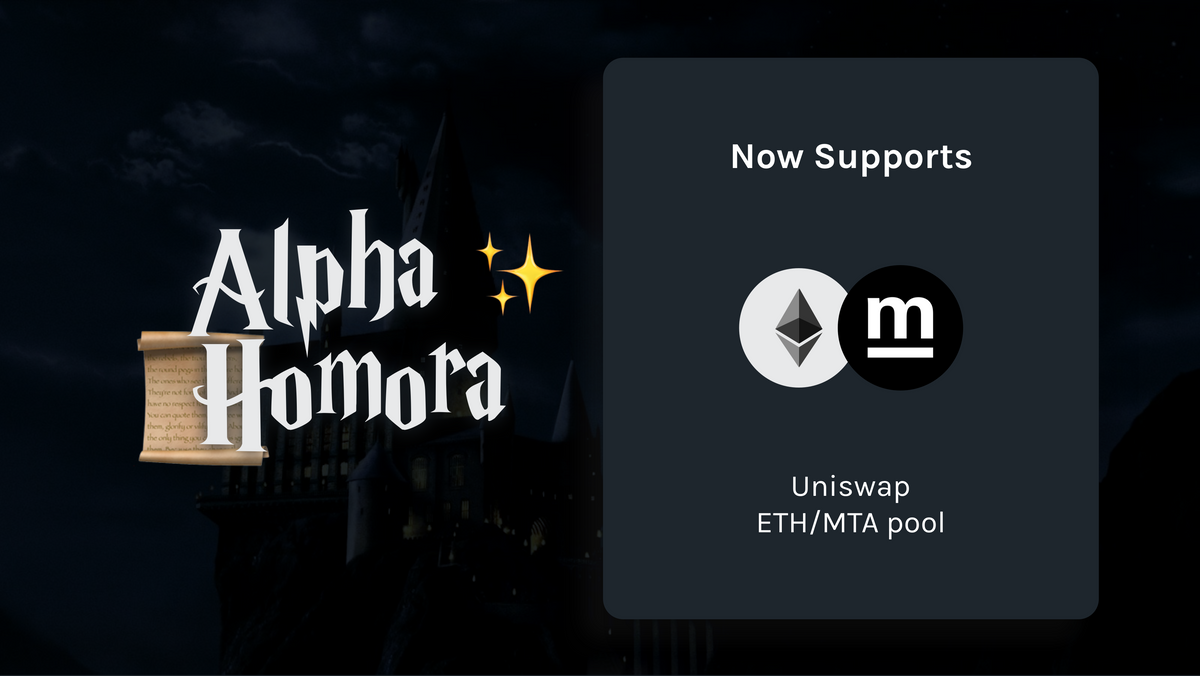 Alpha Homora Adds mStable Yield Farming Pool