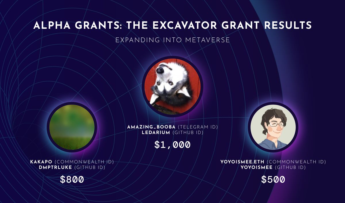 Announcing Winners for The Excavator Grant