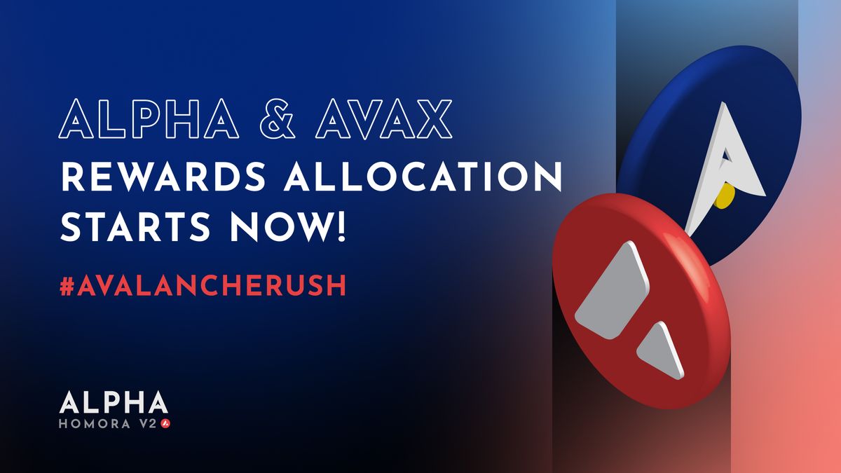 ALPHA & AVAX Rewards Allocation Starts Now