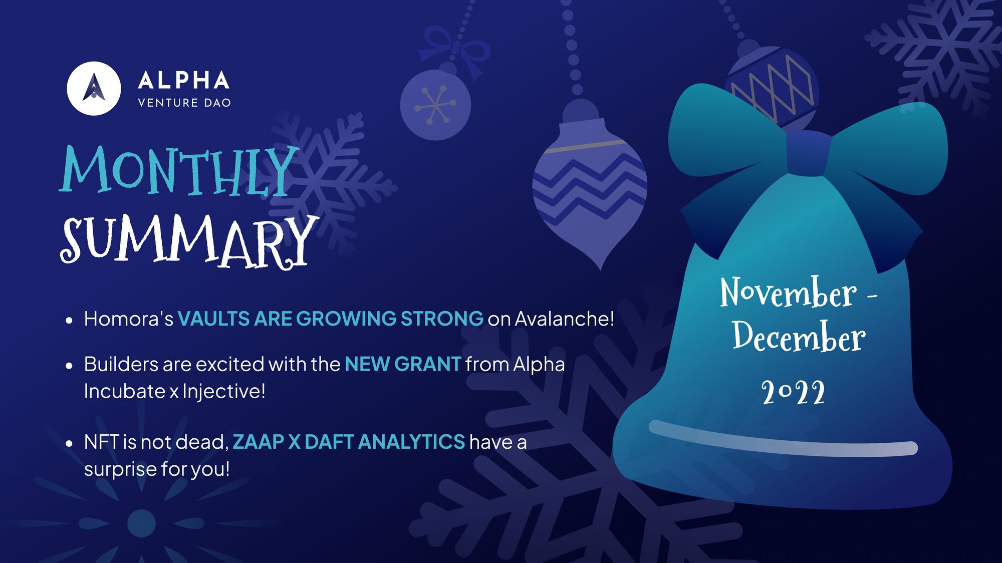 Monthly Summary November December