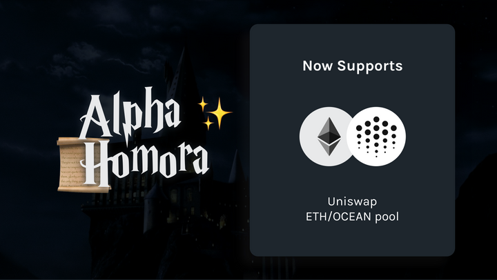 Alpha Homora adds ETH/OCEAN pool on Uniswap